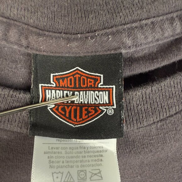 Harley Davidson Motorcycle Shirt Mens Large Short Sleeve I-57 Roadhouse Illinois - Picture 6 of 8
